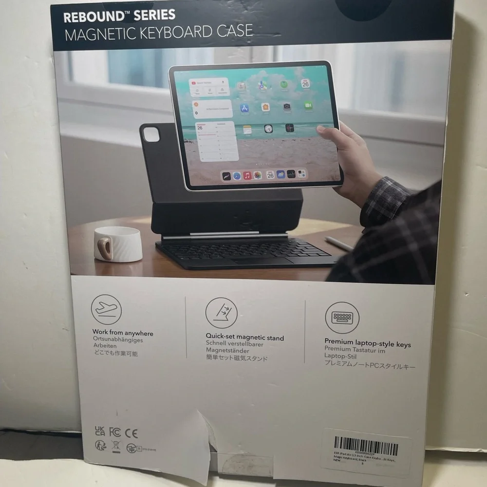 ESR Rebound Series Magnetic Keyboard Case For iPad Pro 12.9 Black